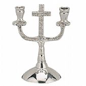 C.2128 | Nickel-Plated Candlestick : 1