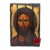 Π249-7 | Jesus Christ | Serigraph on Naturally Aged Wood | Mount Athos : 1
