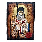 C.2544 | SAINT NECTARIUS SILK PRINTS Mount Athos : 1