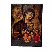 C.2547 | THE VIRGIN BABY & SAINT JOHN THE FORERUNNER | SILK PRINTS Mount Athos : 1