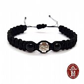 C.2699 | Black Bracelet with Cross : 1